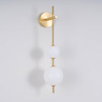 Cerin Vertical Globe Wall Lamp