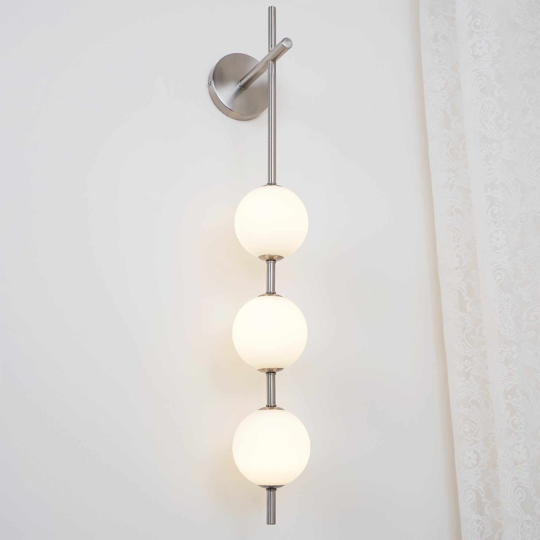 Cerin Vertical Globe Wall Lamp