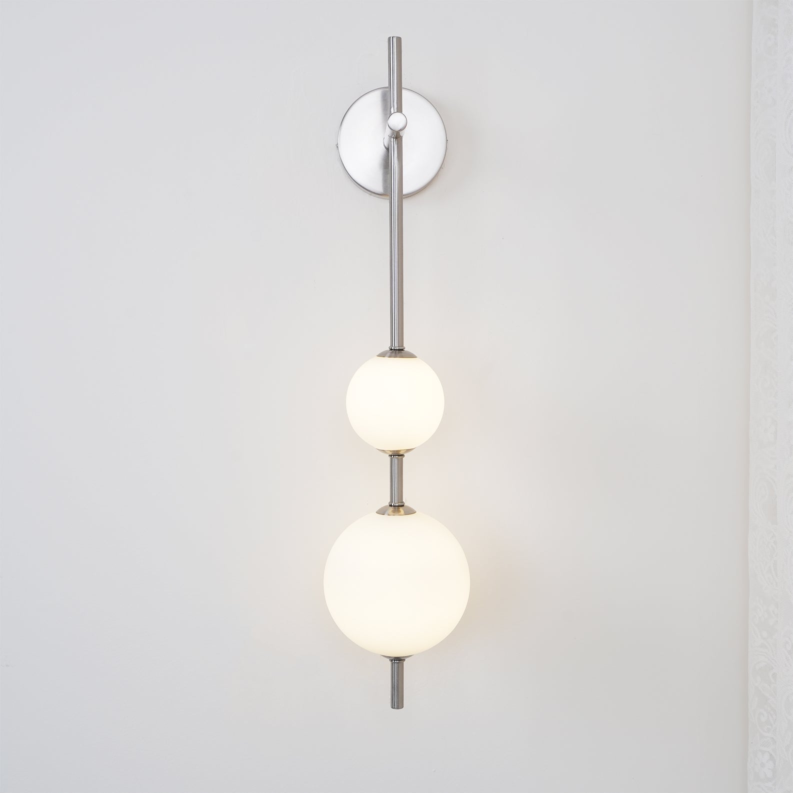Cerin Vertical Globe Wall Lamp