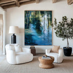 Impressionist Forest Reflection Oil Painting