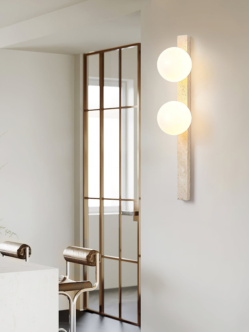 Zoshaira Travertine Wall Light