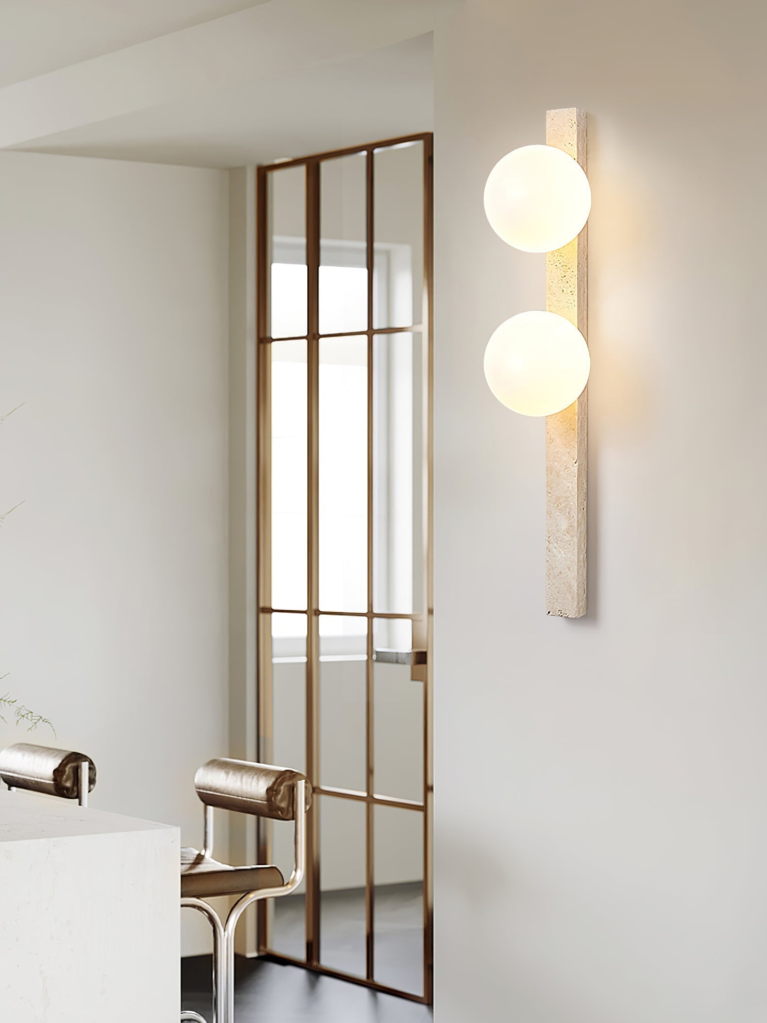 Zoshaira Travertine Wall Light