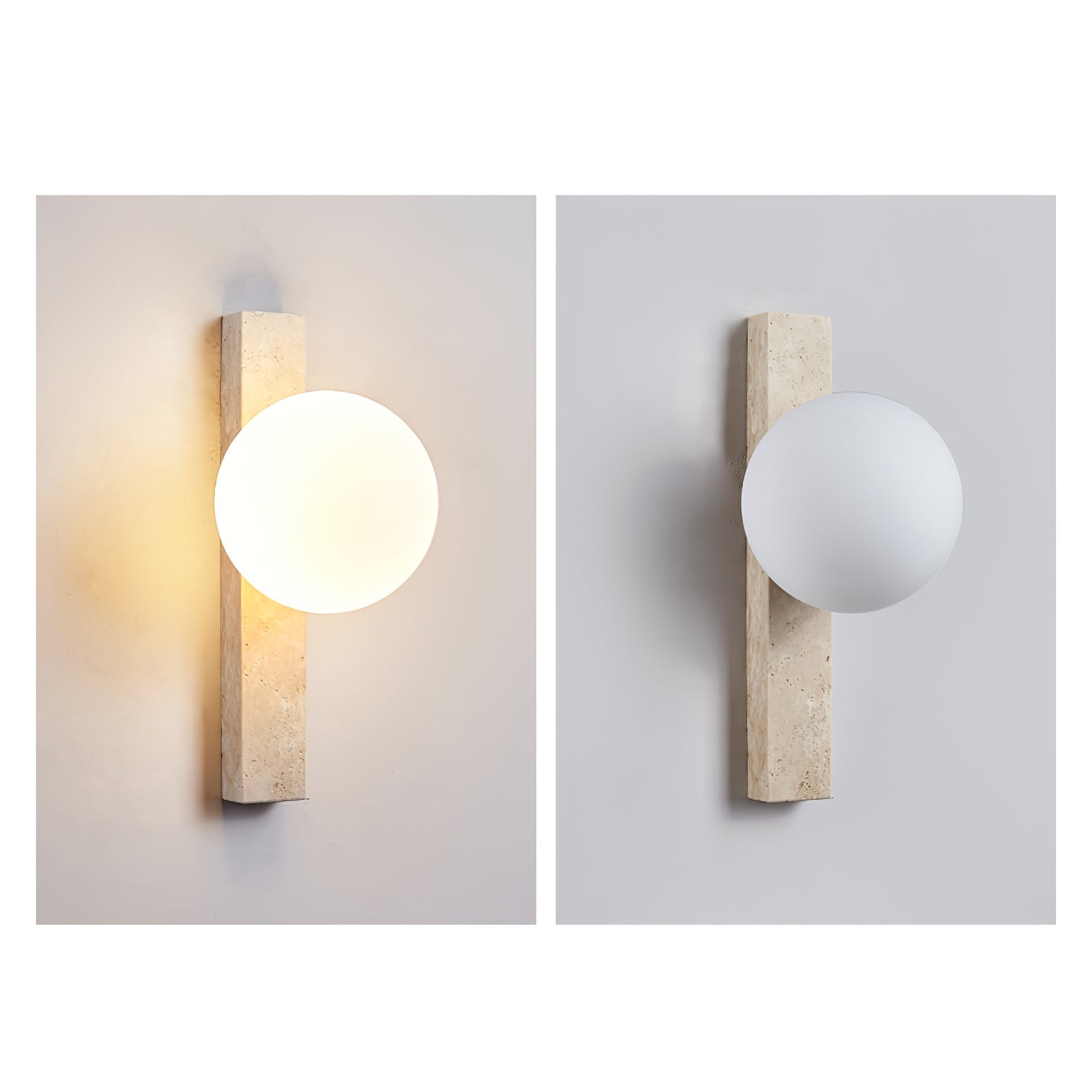 Zoshaira Travertine Wall Light