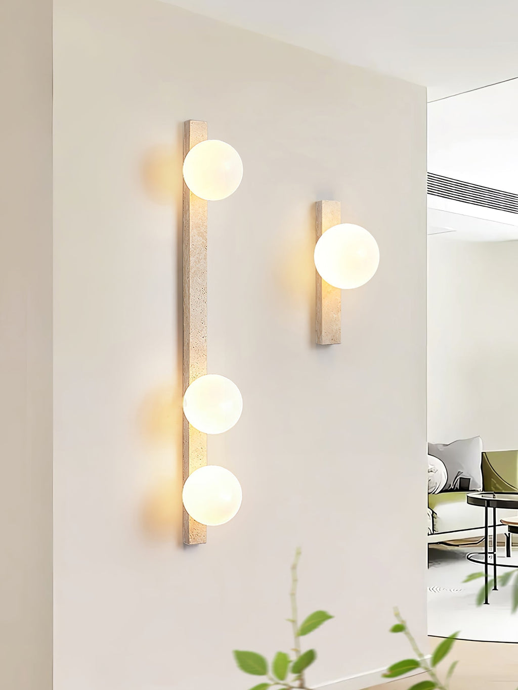 Zoshaira Travertine Wall Light