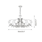 Givona Floral Glass Chandelier
