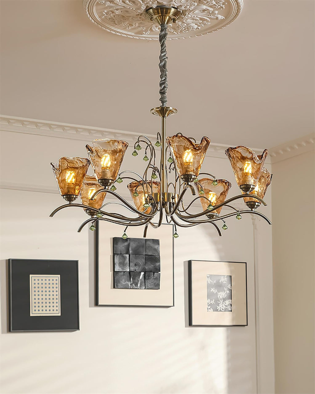 Givona Floral Glass Chandelier