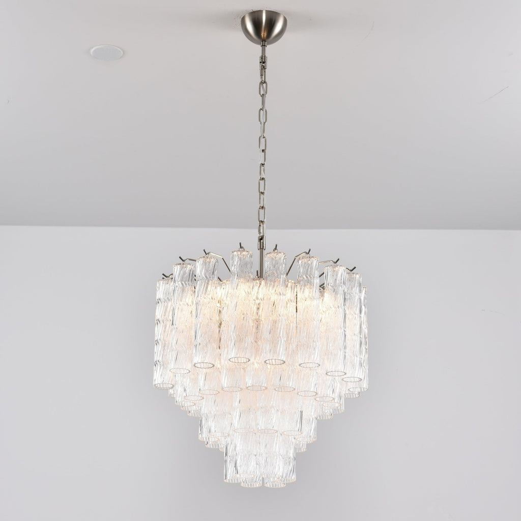 Aurora Chandelier Murano Glass Tiered Cascading Waves