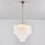Aurora Chandelier Murano Glass Tiered Cascading Waves