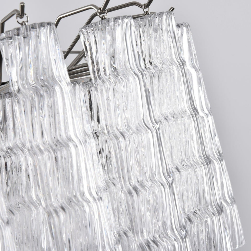 Aurora Chandelier Murano Glass Tiered Cascading Waves