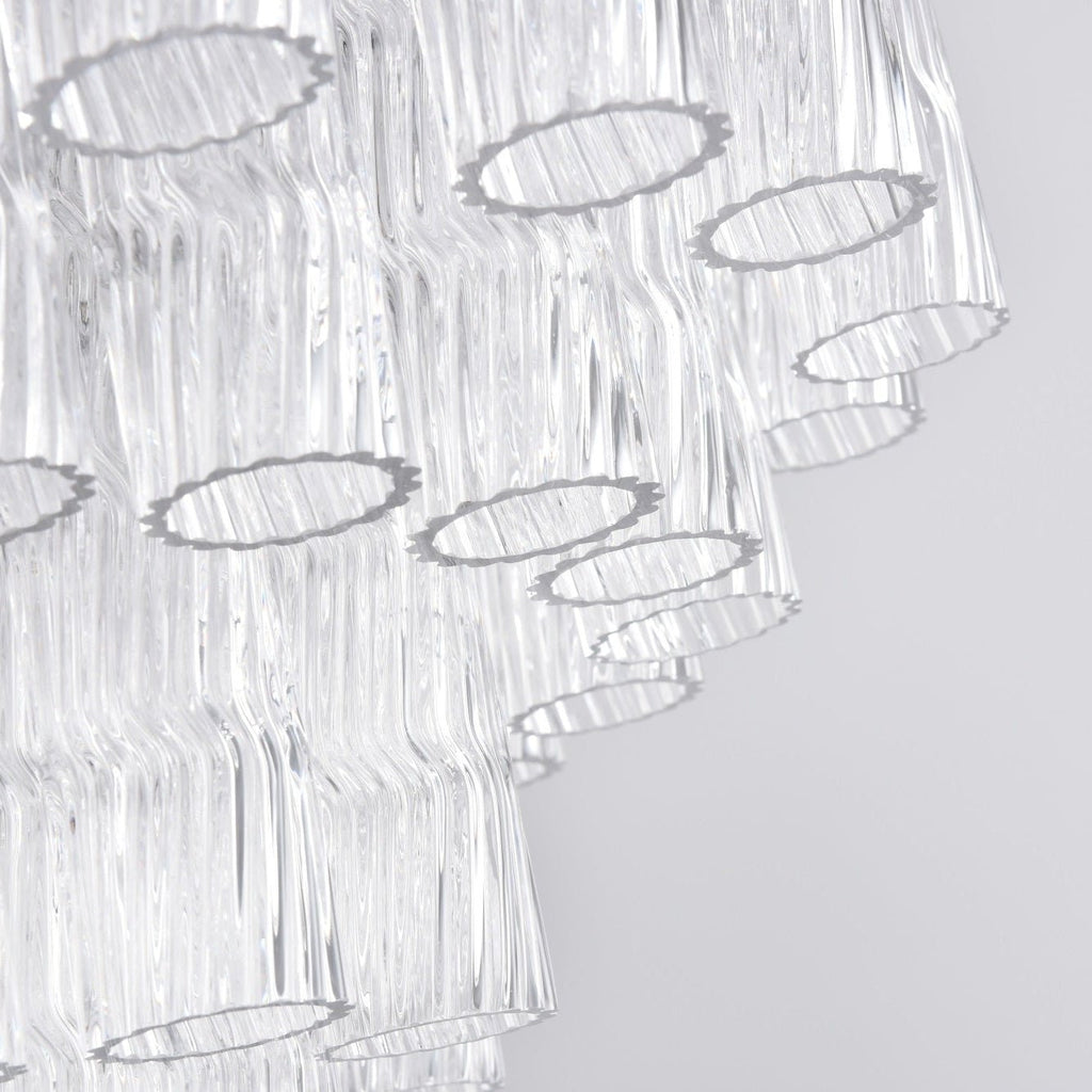 Aurora Chandelier Murano Glass Tiered Cascading Waves