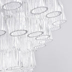 Aurora Chandelier Murano Glass Tiered Cascading Waves
