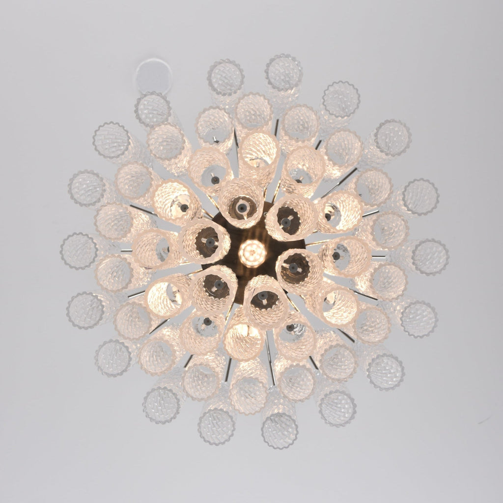 Aurora Chandelier Murano Glass Tiered Cascading Waves