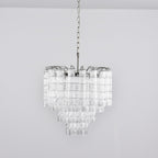 Aurora Chandelier Murano Glass Tiered Cascading Waves