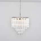 Aurora Chandelier Murano Glass Tiered Cascading Waves