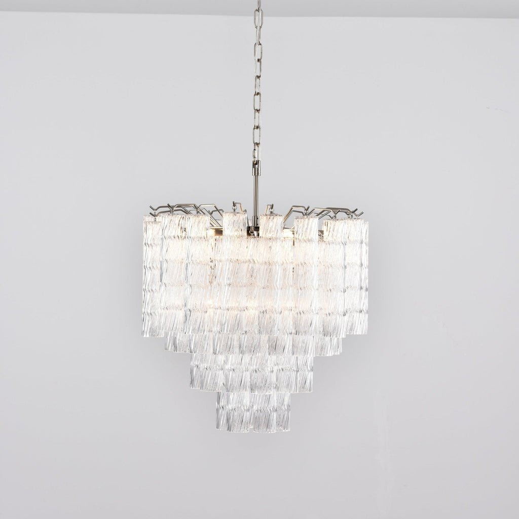 Aurora Chandelier Murano Glass Tiered Cascading Waves