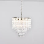 Aurora Chandelier Murano Glass Tiered Cascading Waves