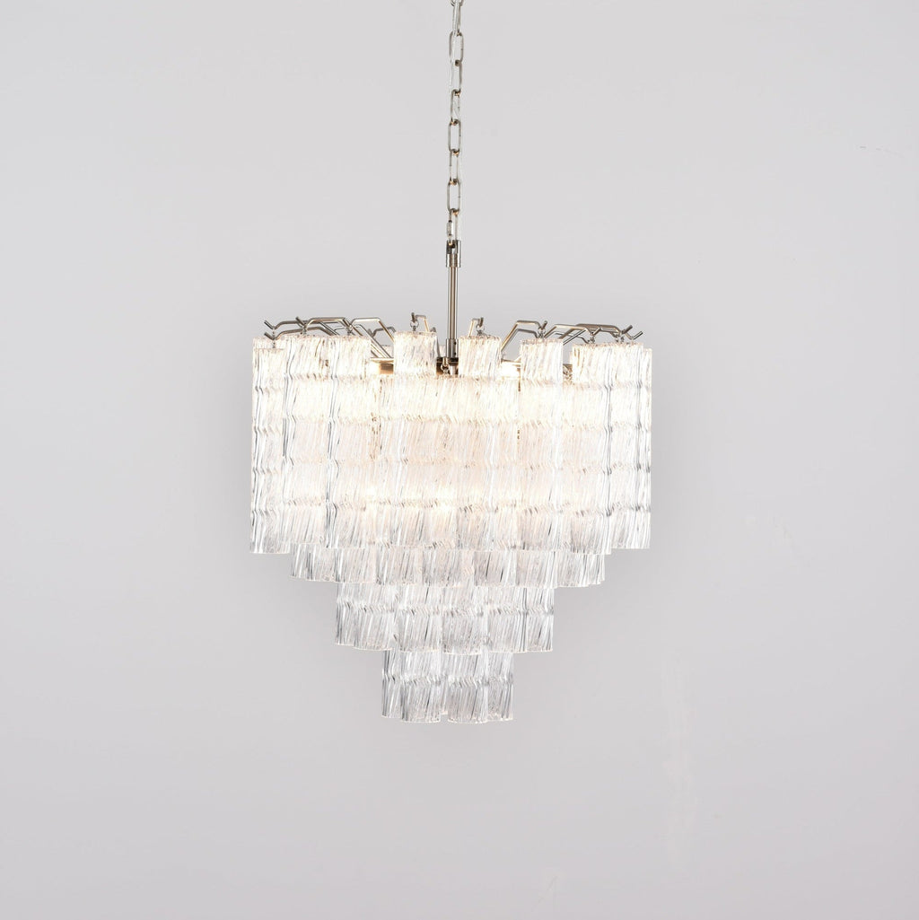 Aurora Chandelier Murano Glass Tiered Cascading Waves