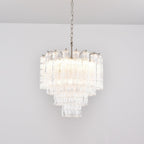 Aurora Chandelier Murano Glass Tiered Cascading Waves