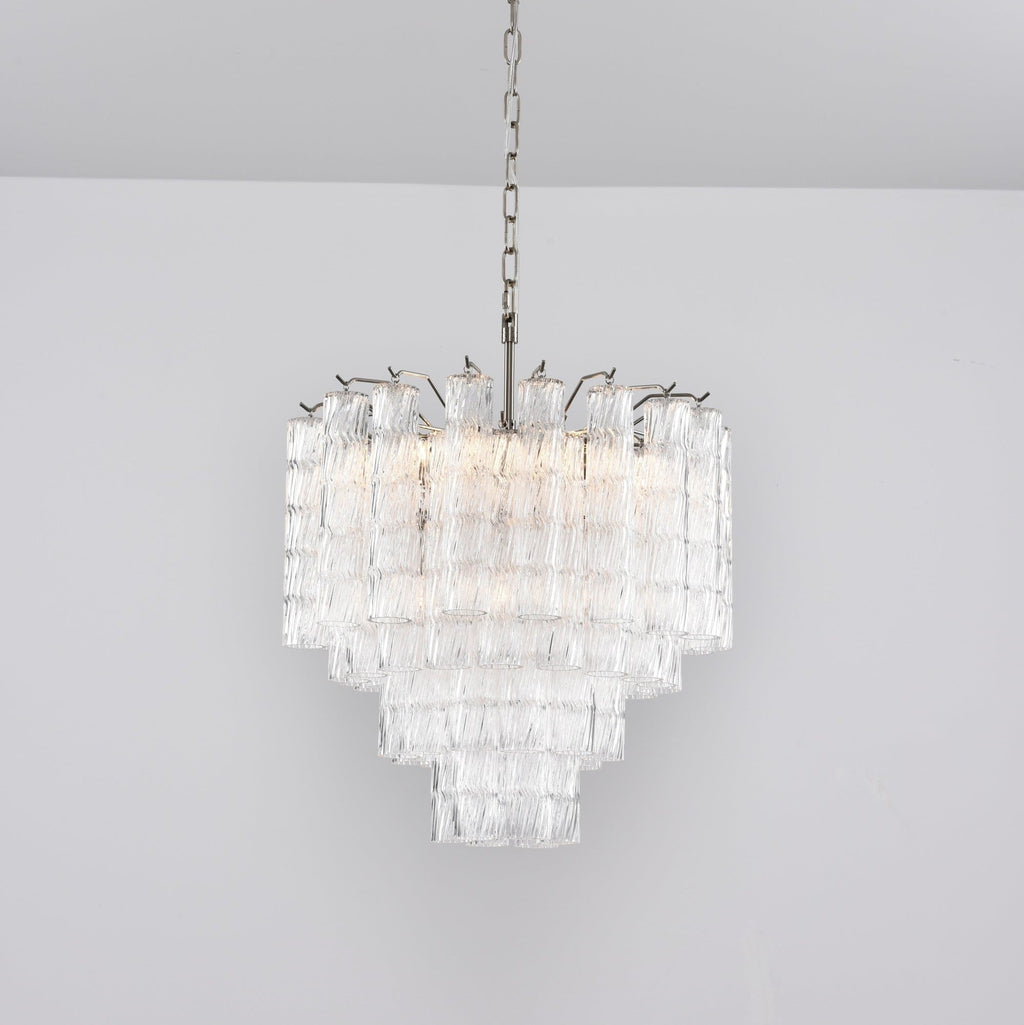 Aurora Chandelier Murano Glass Tiered Cascading Waves