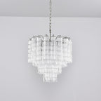Aurora Chandelier Murano Glass Tiered Cascading Waves