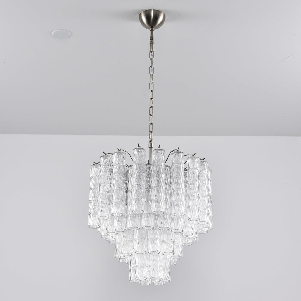 Aurora Chandelier Murano Glass Tiered Cascading Waves