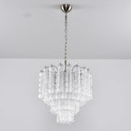 Aurora Chandelier Murano Glass Tiered Cascading Waves