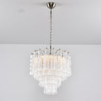Aurora Chandelier Murano Glass Tiered Cascading Waves