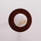 Yeste Ceiling Light Walnut Color & White Imitation Alabaster