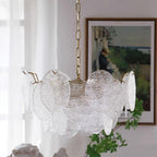 Chandelier Glass Discs Metal Frame Gold Finish Victorian