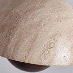 Ritta  Travertine  Pendant Lamp Wood