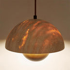 Ritta  Travertine  Pendant Lamp Wood
