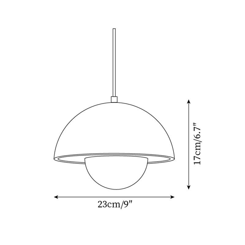 Ritta  Travertine  Pendant Lamp Wood