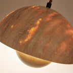 Ritta  Travertine  Pendant Lamp Wood