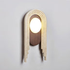 Uloryra Wall Light Minimalist in Travertine - Kingsley Beaumont