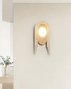 Uloryra Wall Light Minimalist in Travertine - Kingsley Beaumont