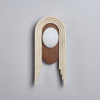 Uloryra Wall Light Minimalist in Travertine - Kingsley Beaumont