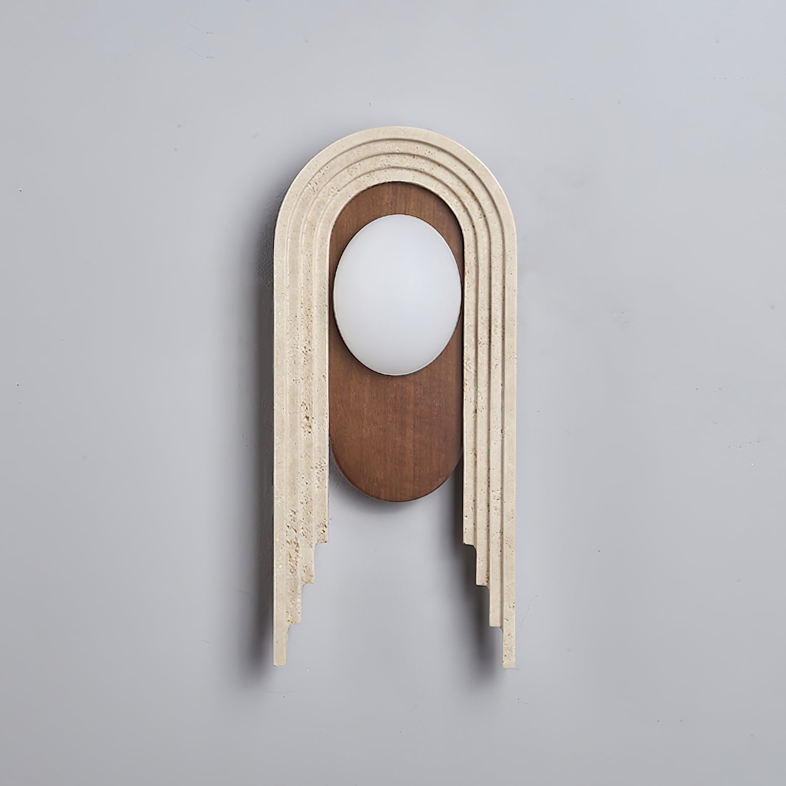 Uloryra Wall Light Minimalist in Travertine - Kingsley Beaumont