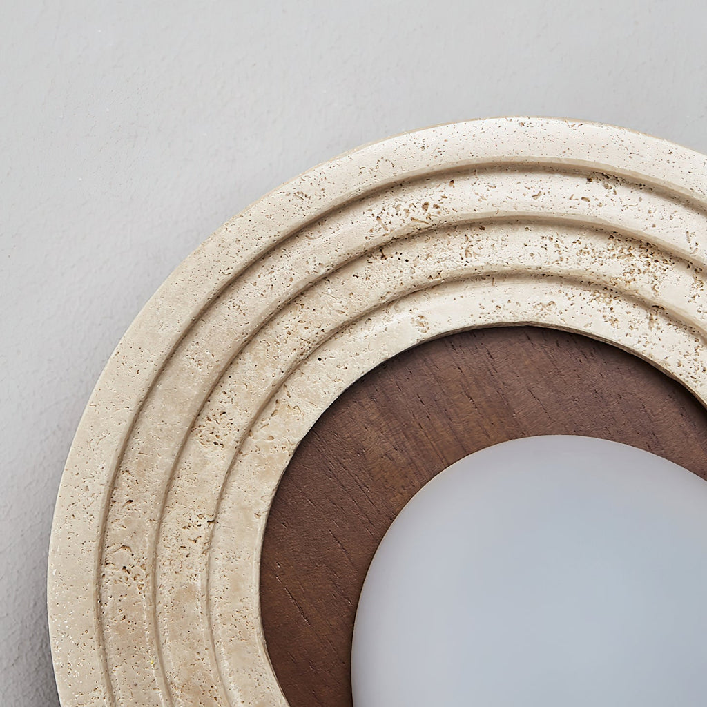 Uloryra Wall Light Minimalist in Travertine - Kingsley Beaumont