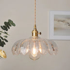 Valentina Retro LED Pendant Light Colourful Glass/Metal Flower Dining Room