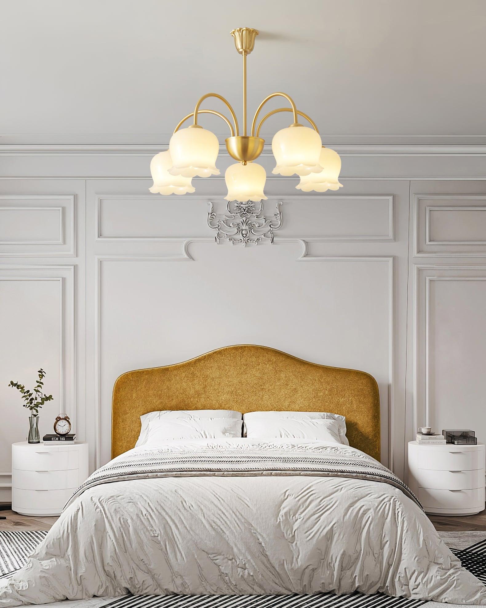 Fionel Petal Glass Floral Chandelier