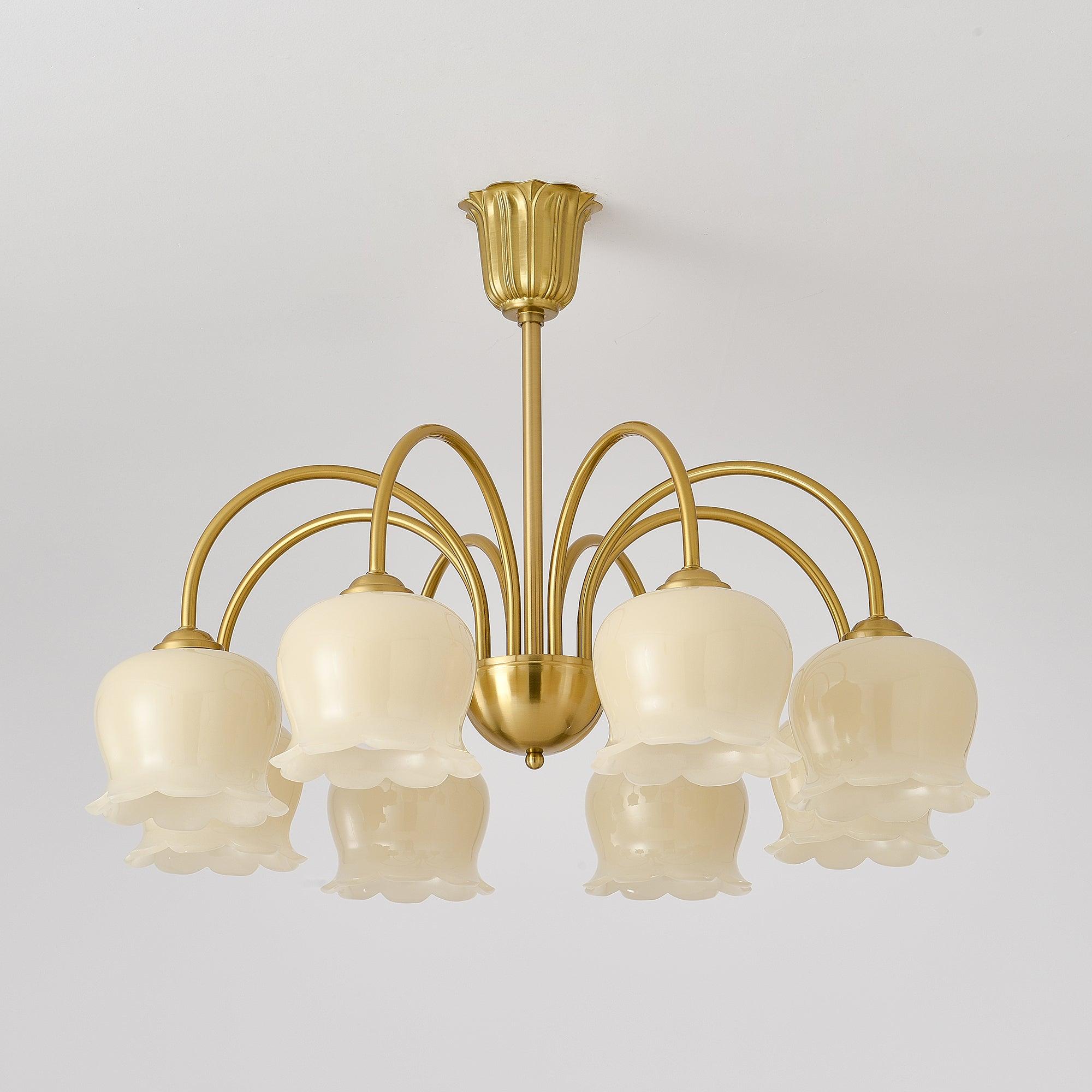 Fionel Petal Glass Floral Chandelier