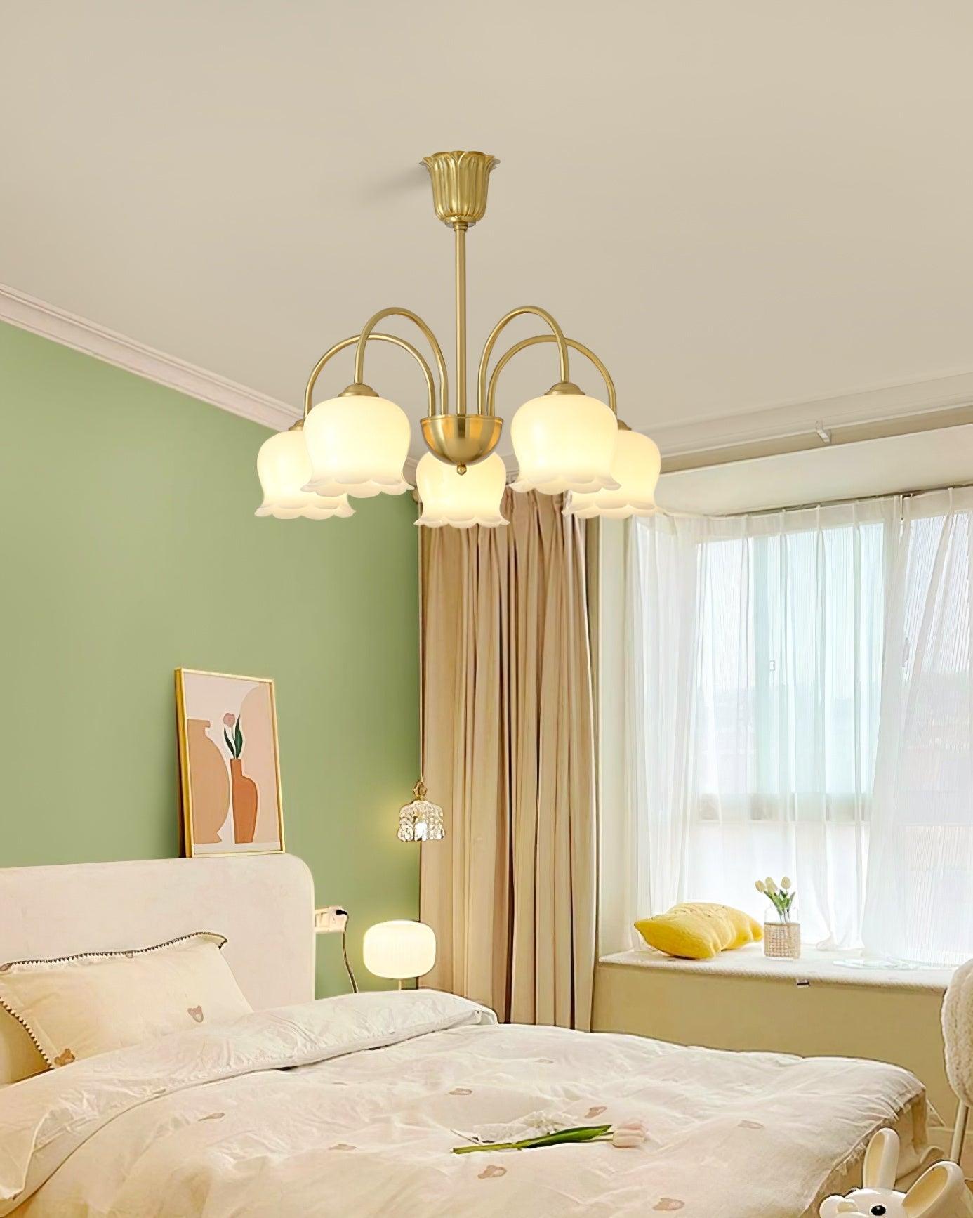 Fionel Petal Glass Floral Chandelier