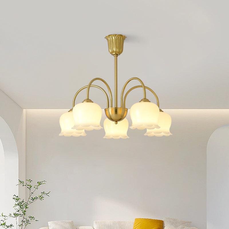 Fionel Petal Glass Floral Chandelier