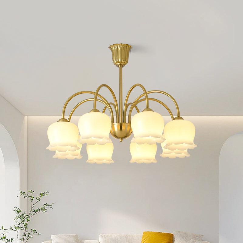 Fionel Petal Glass Floral Chandelier
