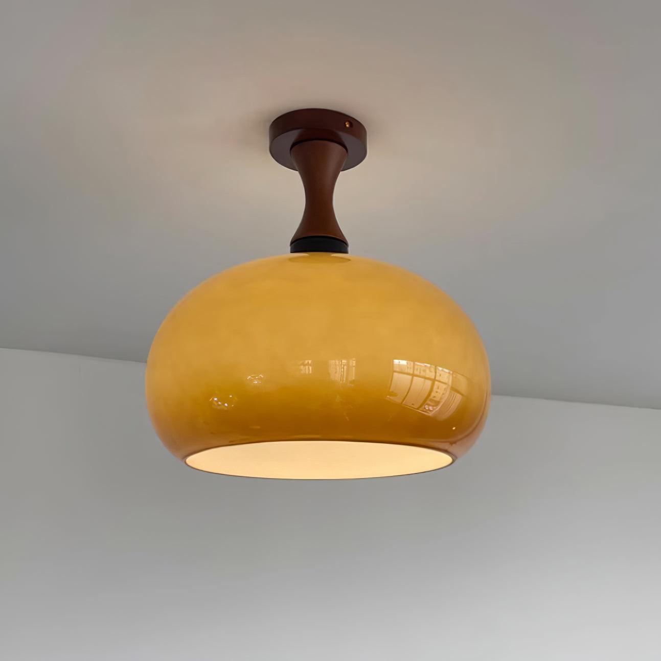 Liora Amber Glass Ceiling Light