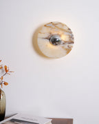 Wall Lamp Marble Disc LED Modern Light Fixture Multiple Colors