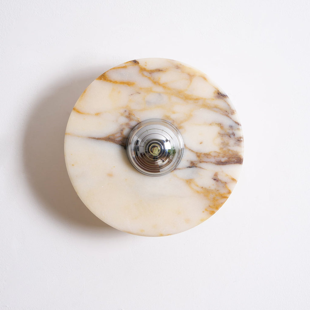 Wall Lamp Marble Disc LED Modern Light Fixture Multiple Colors