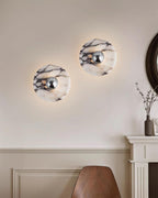 Wall Lamp Marble Disc LED Modern Light Fixture Multiple Colors
