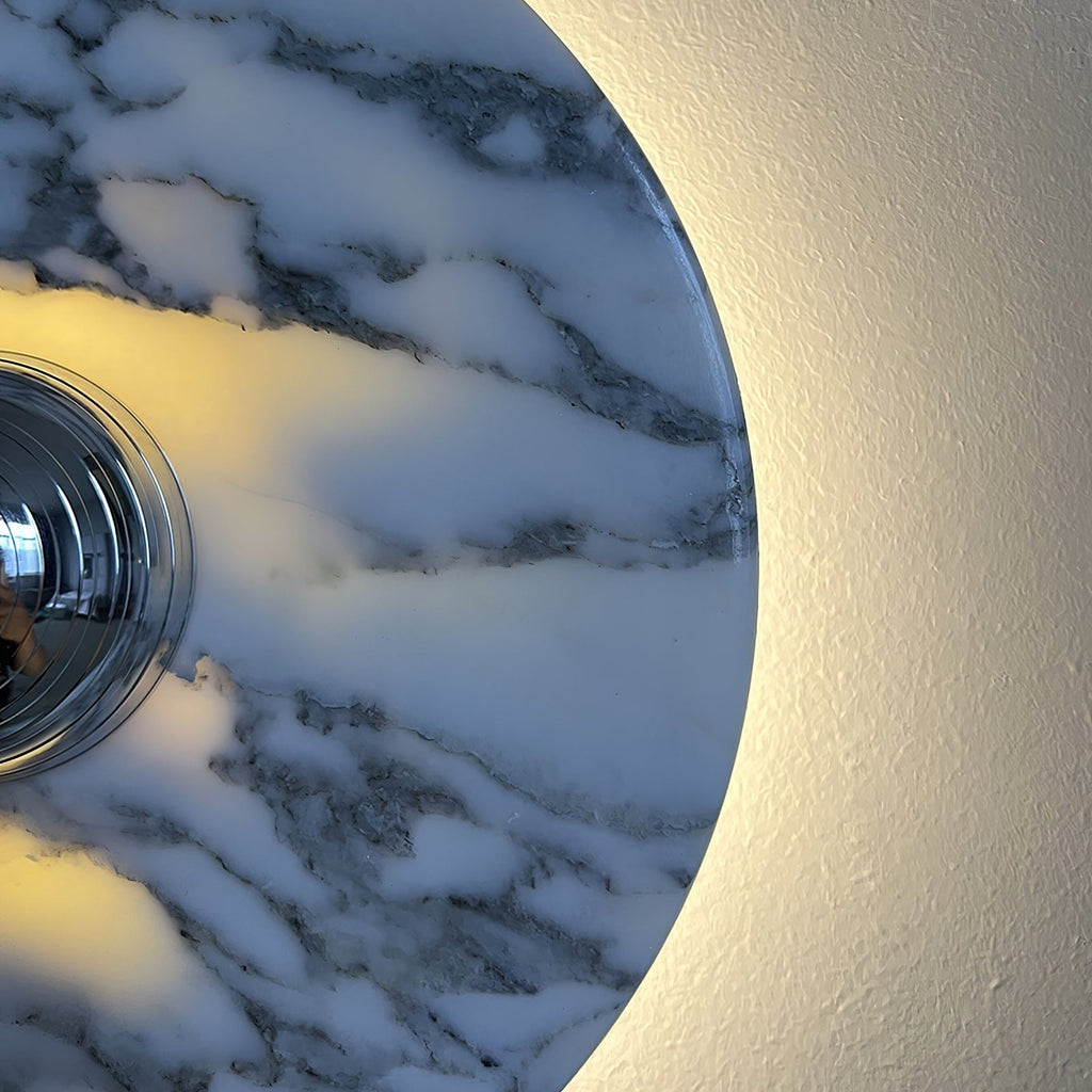 Wall Lamp Marble Disc LED Modern Light Fixture Multiple Colors