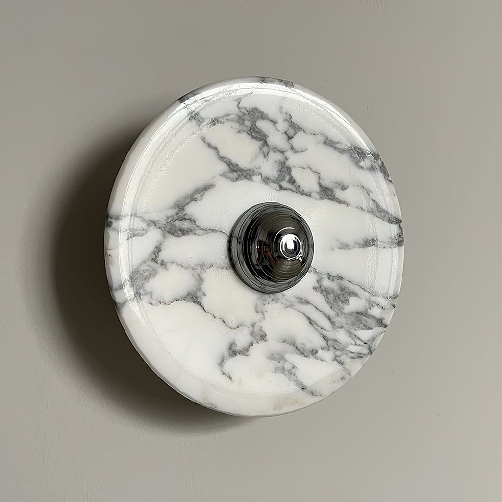 Wall Lamp Marble Disc LED Modern Light Fixture Multiple Colors